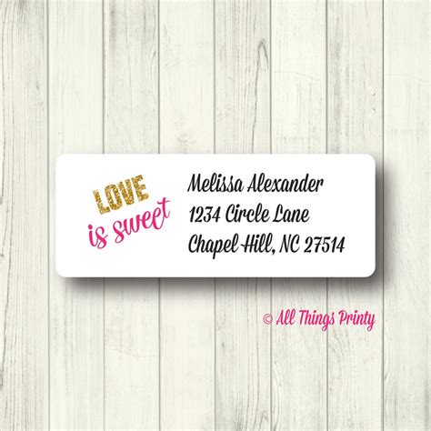 find kate spade inspired return address labels